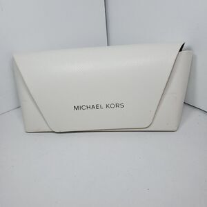Michael Kors Authentic Hard Eyeglasses/Sunglasses Case in White